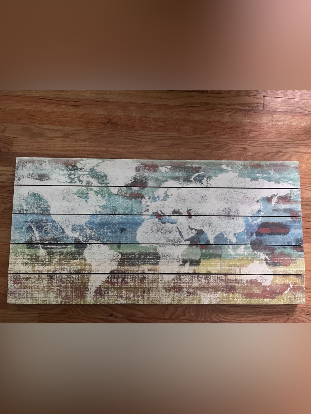 Parvez Taz World Map Panel Art